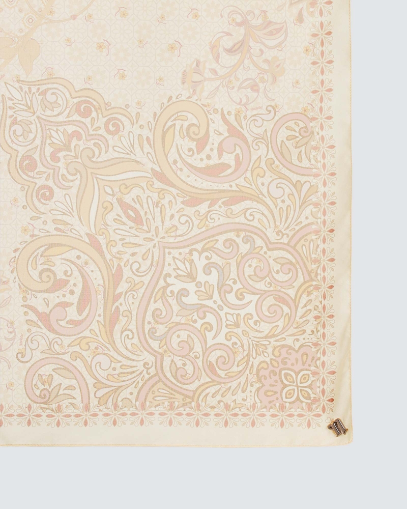 Image of LAKARAN COTTON VOILE SQUARE - CHAI