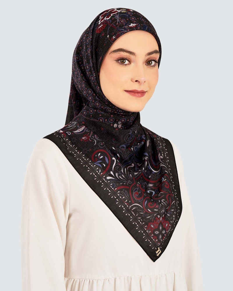 Image of LAKARAN COTTON VOILE SQUARE - SAREE