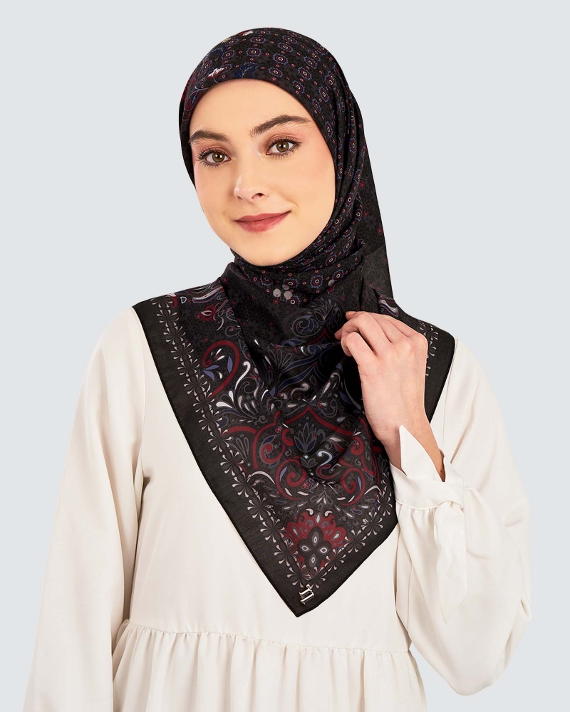 LAKARAN COTTON VOILE SQUARE - SAREE