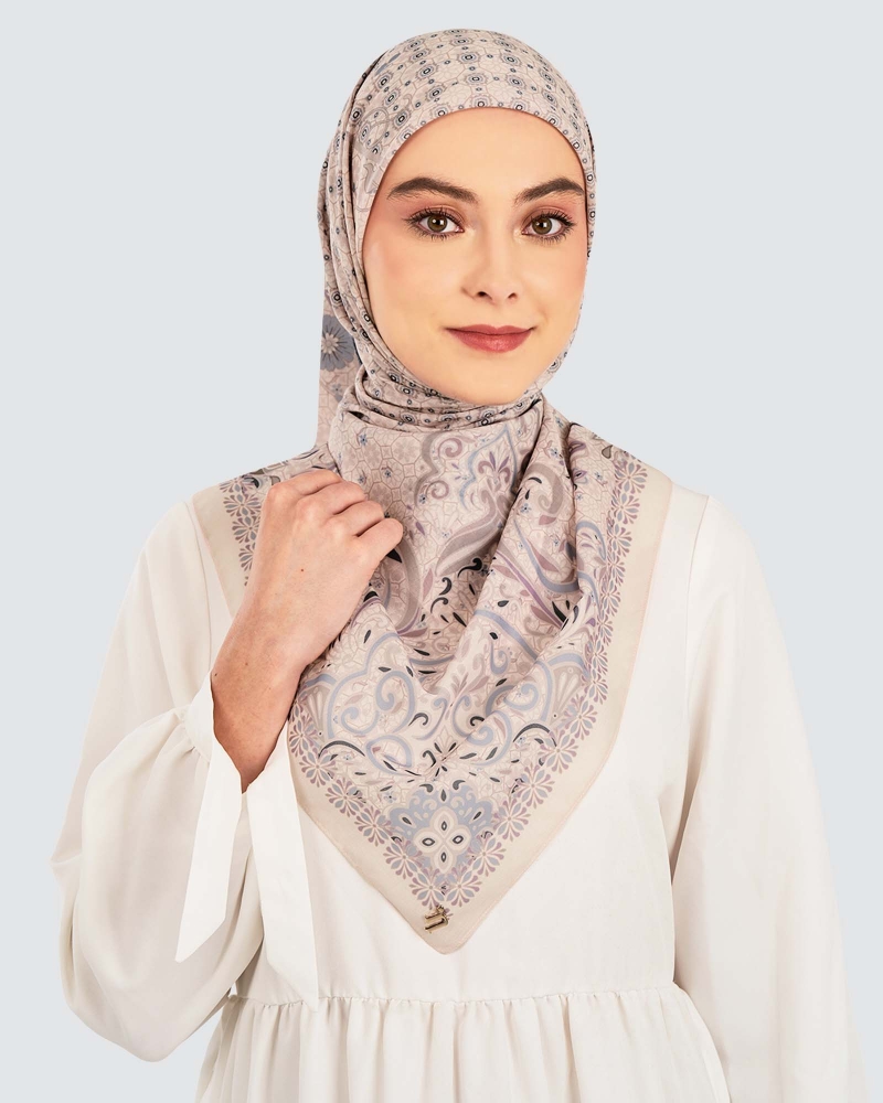 Image of LAKARAN COTTON VOILE SQUARE - TAJ