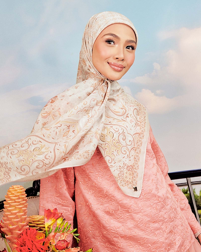 LAKARAN COTTON VOILE SQUARE - ZAFRAN