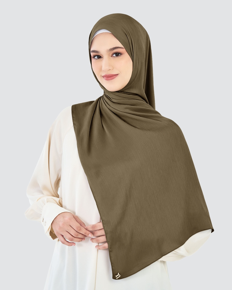 Image of LEILA LINE SATIN SHAWL