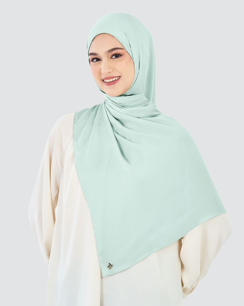 Image of LEILA LINE SATIN SHAWL
