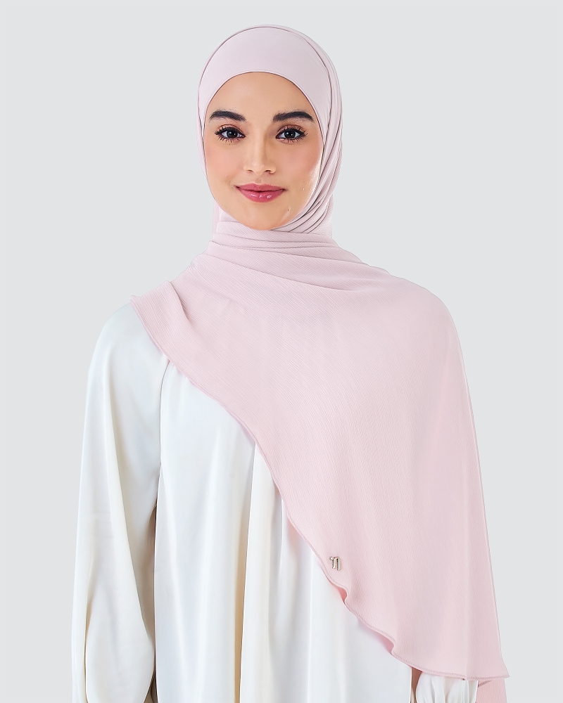 Image of LINIA LINE CHIFFON SHAWL - LILAC