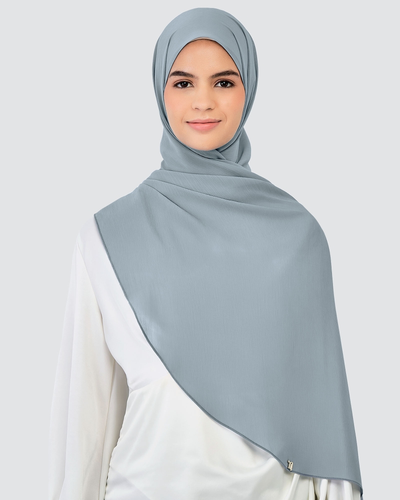 Image of LINIA LINE CHIFFON SHAWL - MINERAL