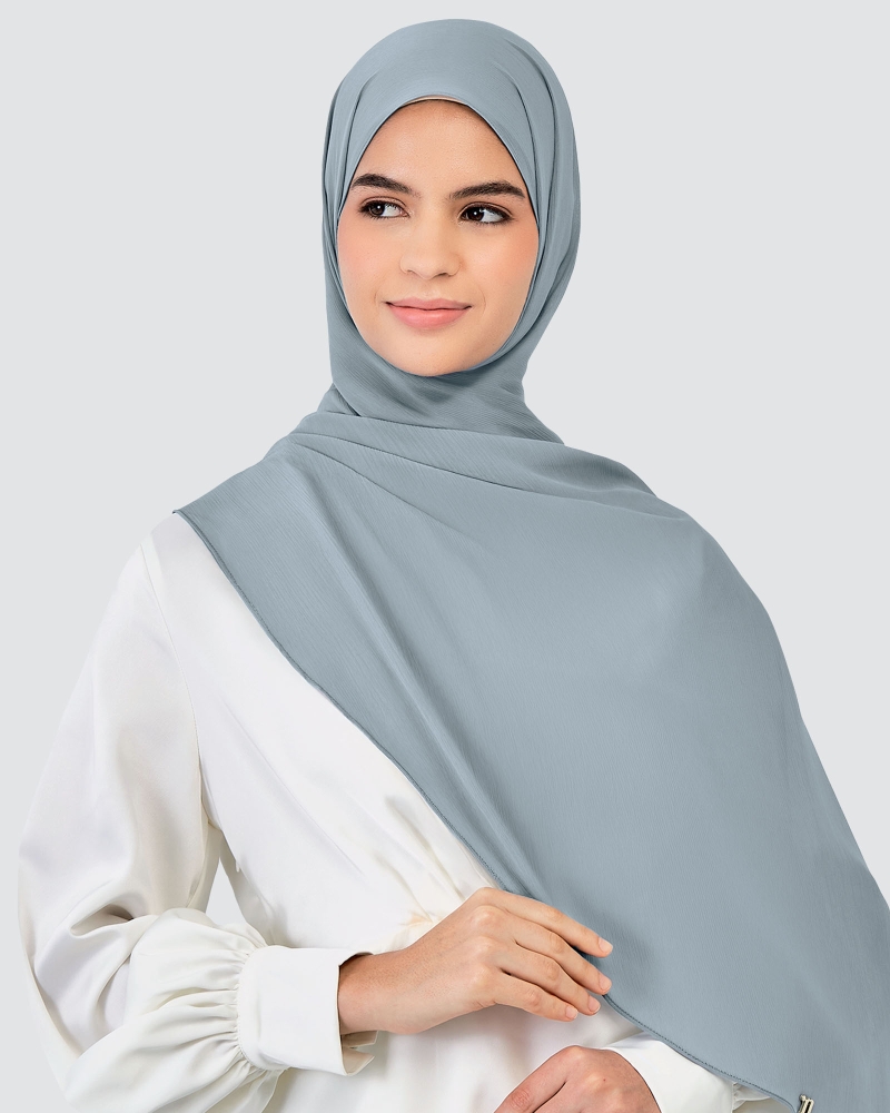 Image of LINIA LINE CHIFFON SHAWL - MINERAL