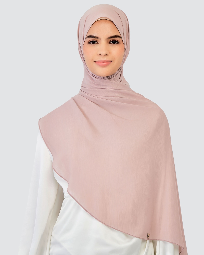 Image of LINIA LINE CHIFFON SHAWL - ROSEDALE