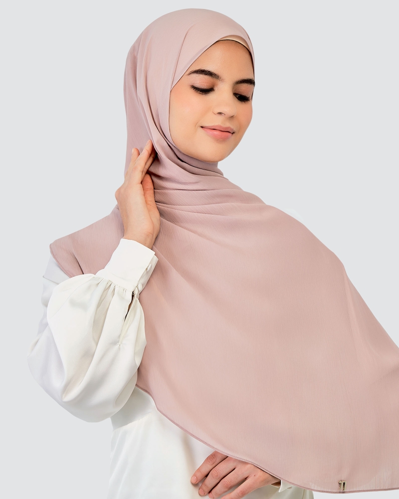 Image of LINIA LINE CHIFFON SHAWL - ROSEDALE
