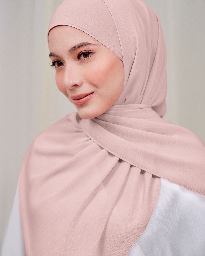 Image of LINIA LINE CHIFFON SHAWL - ROSEDALE