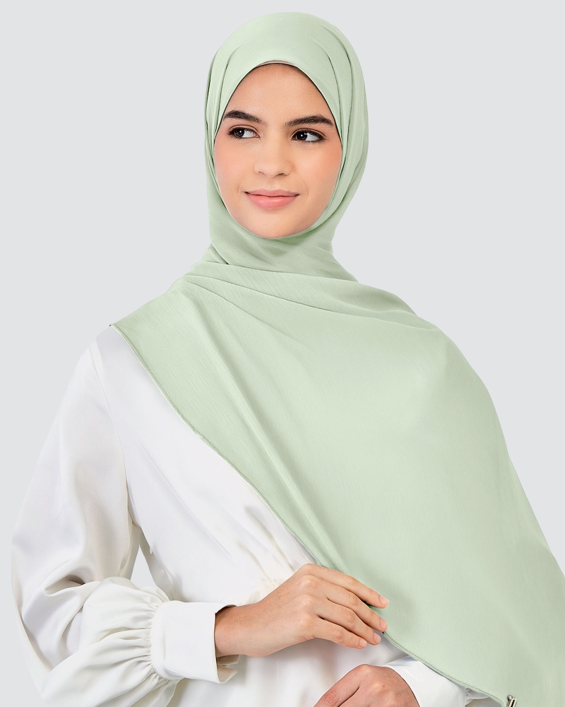 LINIA LINE CHIFFON SHAWL - SEA SALT