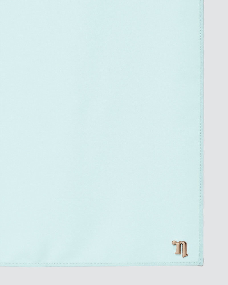 Image of MAYA MATTE SATIN SQUARE - ICE BLUE