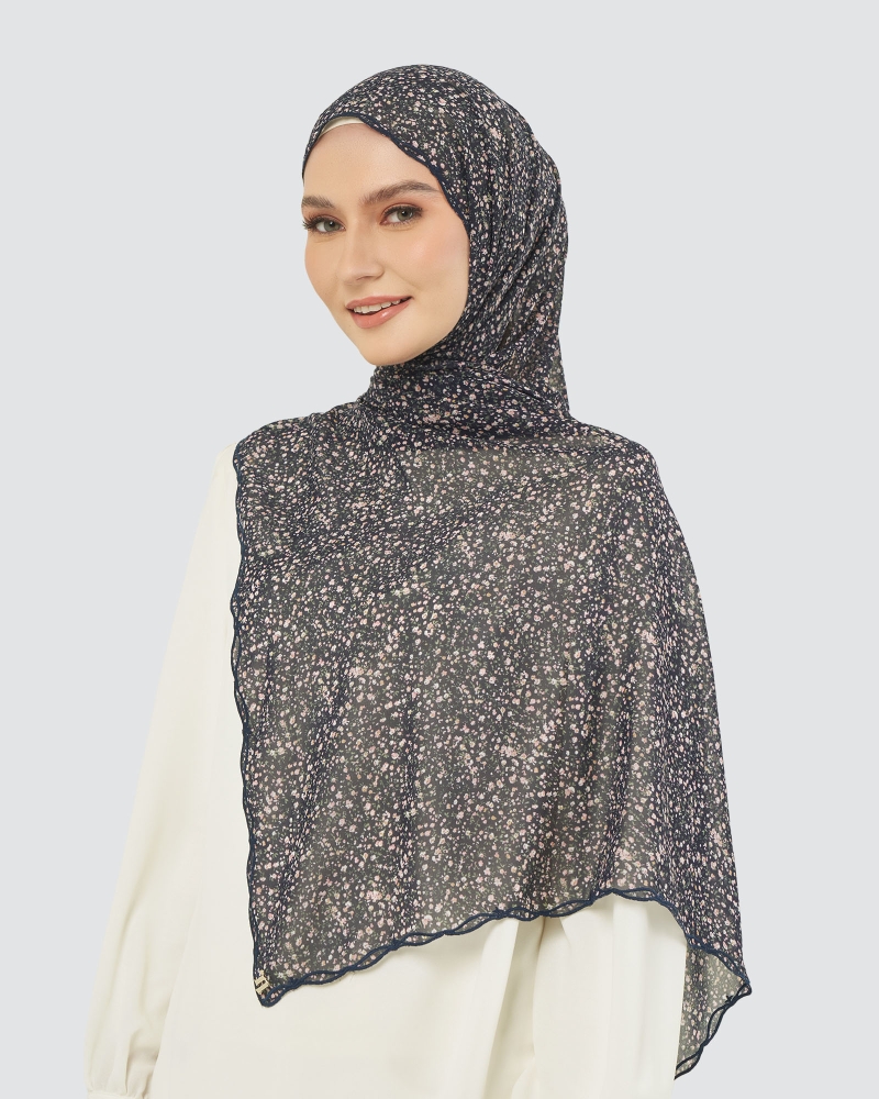 Image of MELUR EMBROIDERED SHAWL - MYSTIC