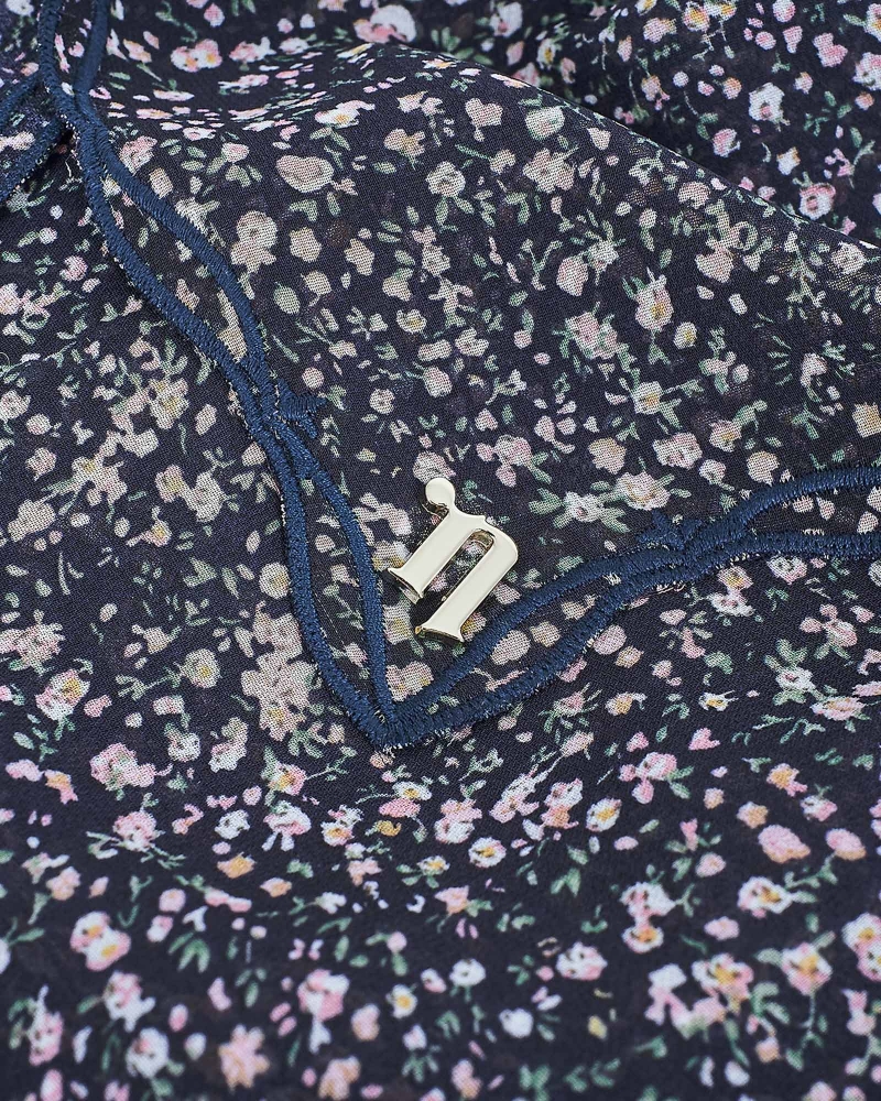 Image of MELUR EMBROIDERED SHAWL - MYSTIC