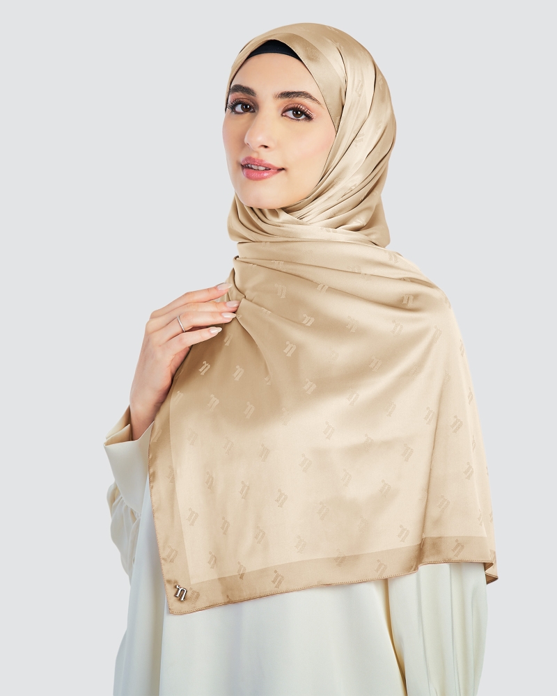 Image of MODA WOVEN SHAWL - PRALINE