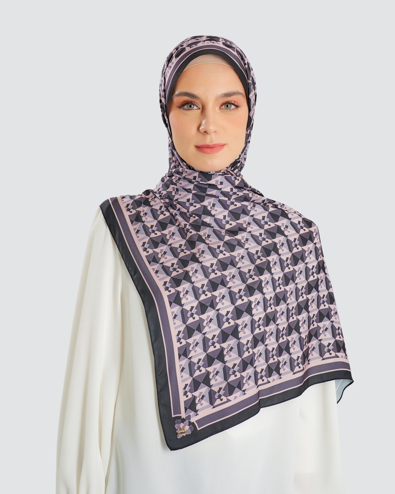 Image of MONOGRAM ORIGAMI SHAWL - HARBOR