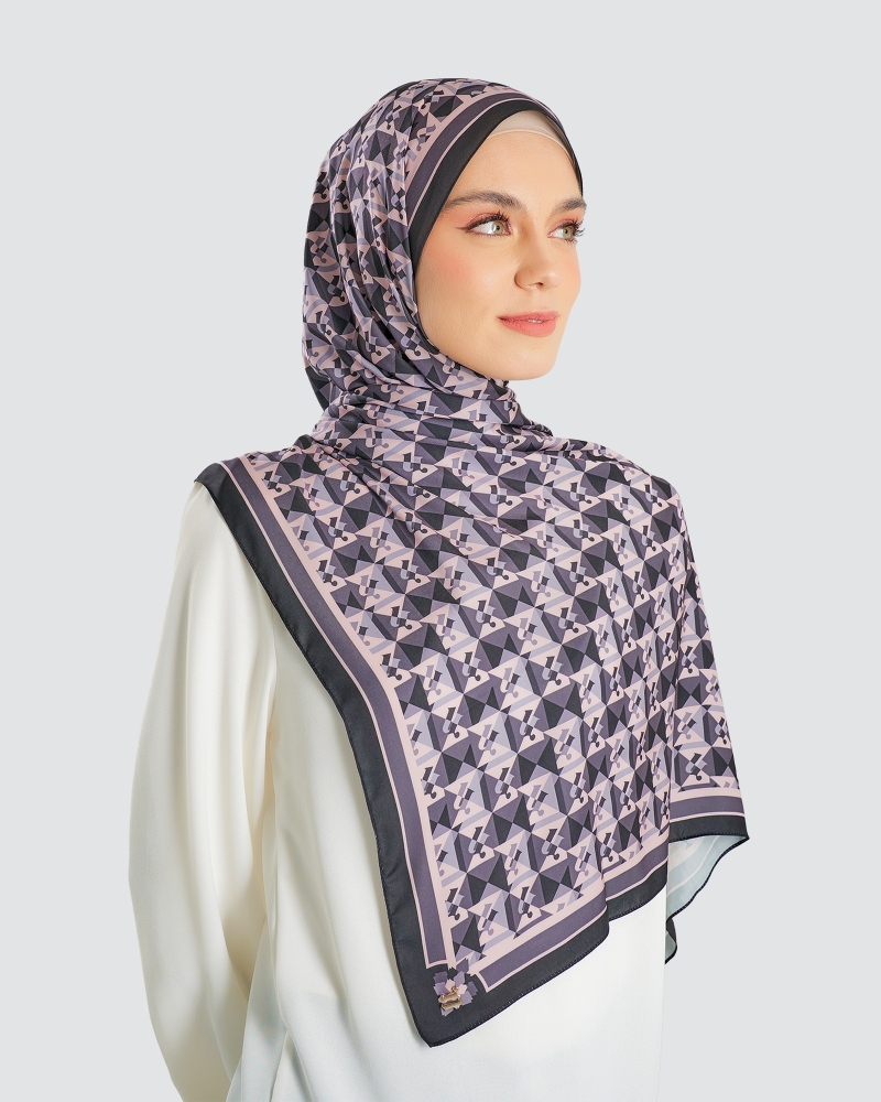 Image of MONOGRAM ORIGAMI SHAWL - HARBOR