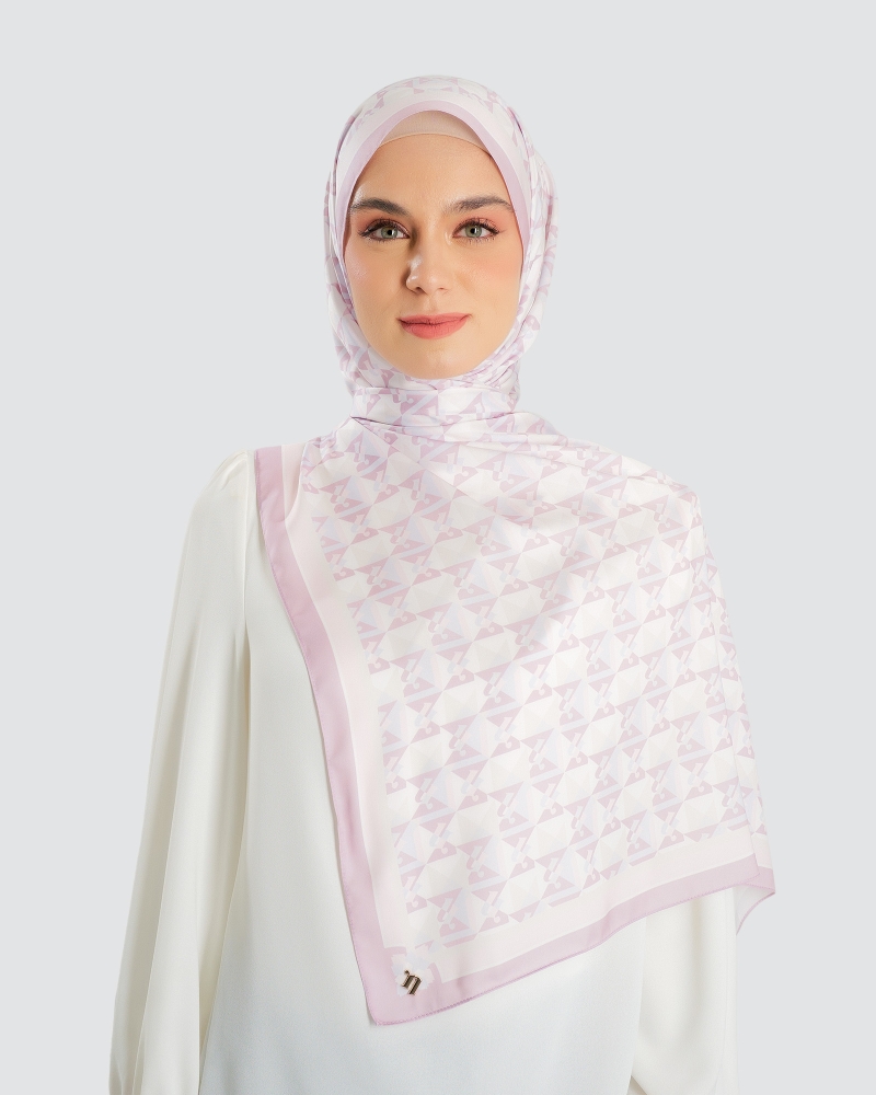 Image of MONOGRAM ORIGAMI SHAWL - THISTLE