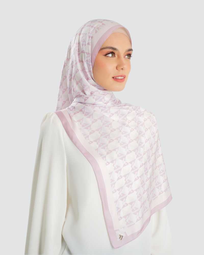 Image of MONOGRAM ORIGAMI SHAWL - THISTLE