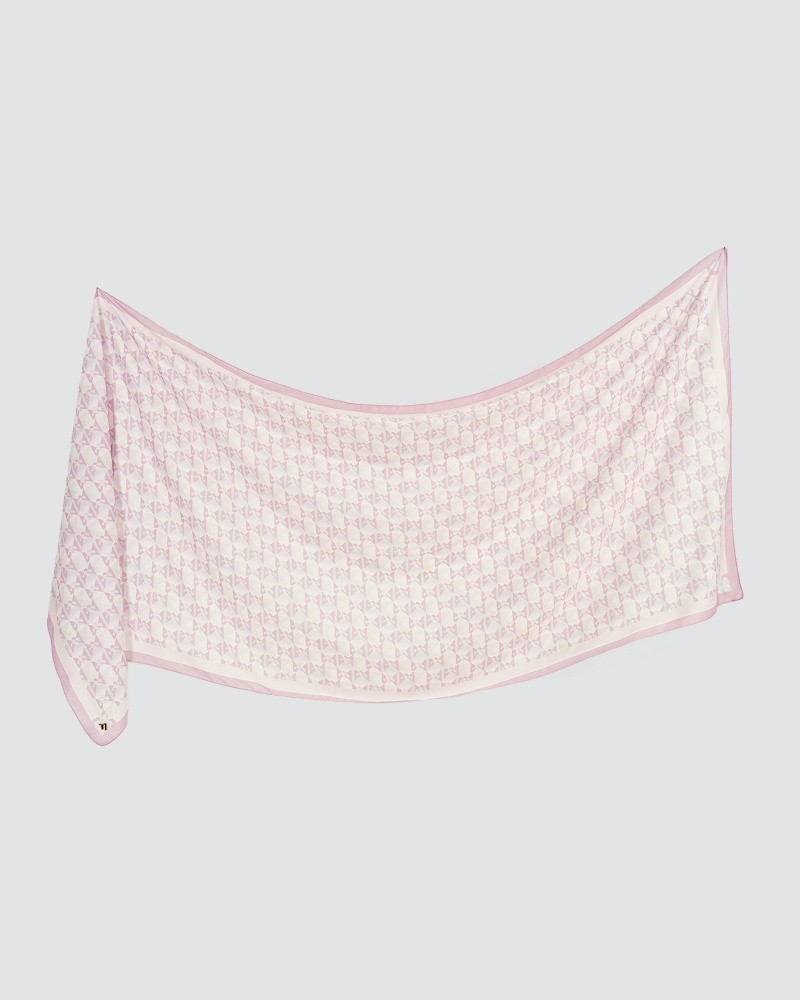 Image of MONOGRAM ORIGAMI SHAWL - THISTLE