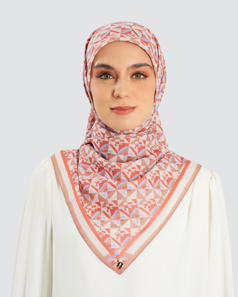 Image of MONOGRAM ORIGAMI SQUARE - MILKTEA