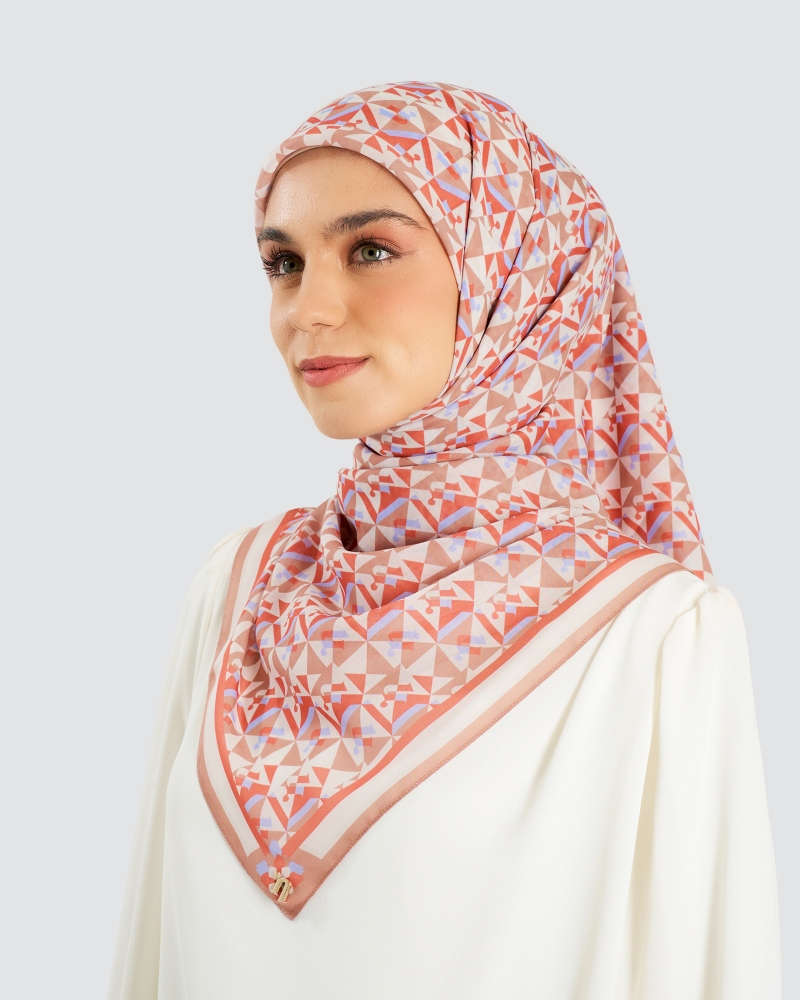 Image of MONOGRAM ORIGAMI SQUARE - MILKTEA