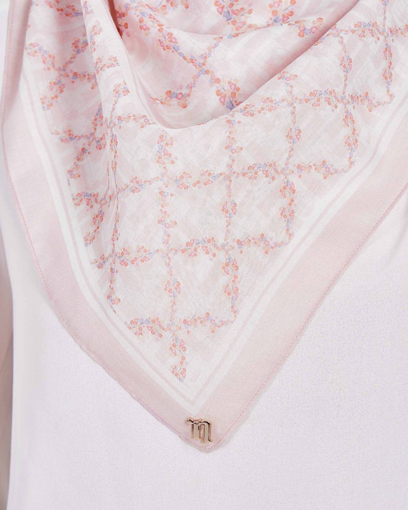 Image of MONOGRAM TRELLIS SQUARE - NECTARINE