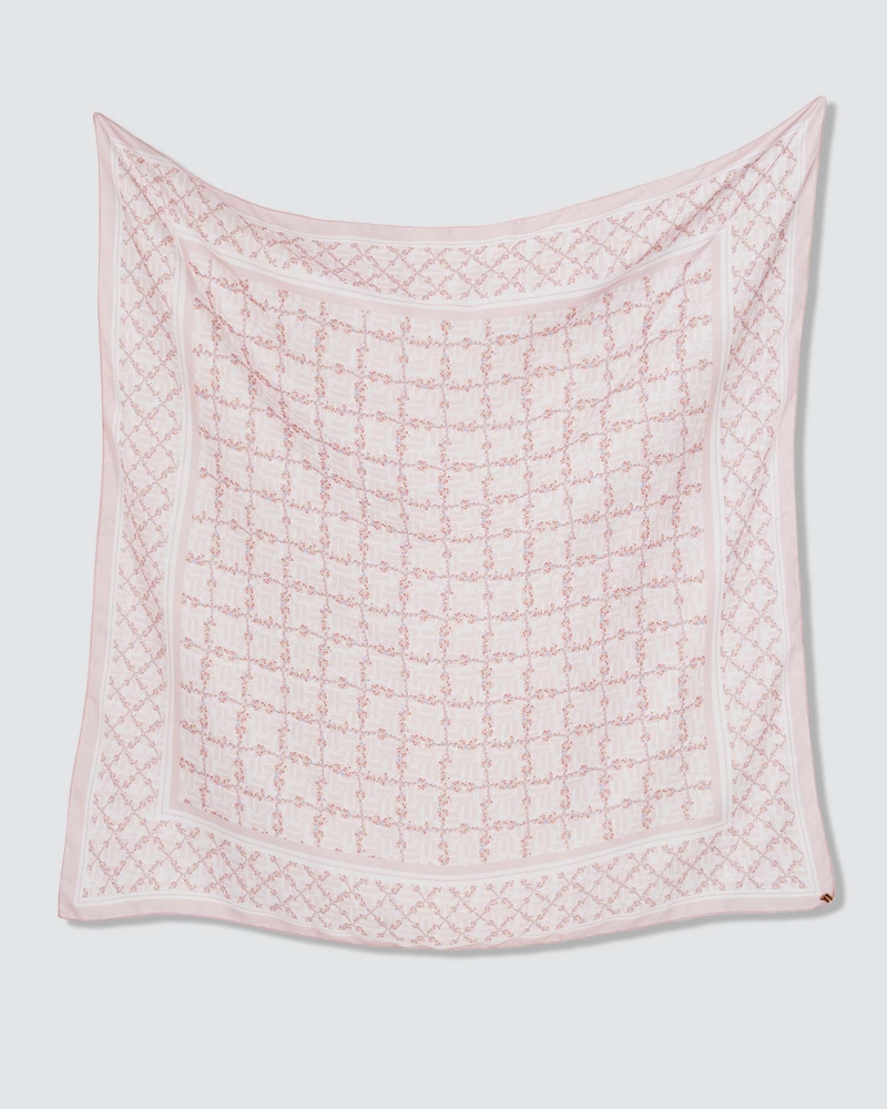 Image of MONOGRAM TRELLIS SQUARE - NECTARINE