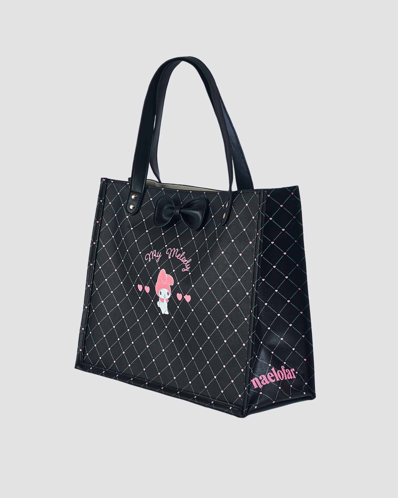 Image of MY MELODY X NAELOFAR DEMURE BAG - BLACK