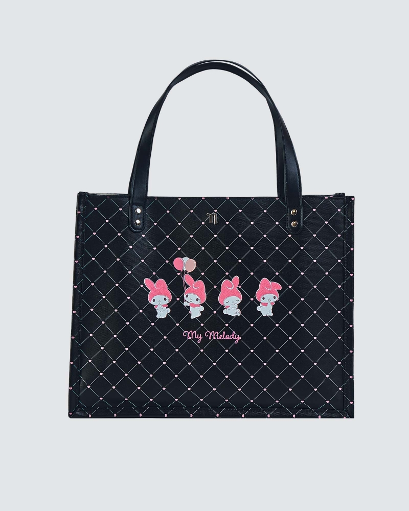 Image of MY MELODY X NAELOFAR DEMURE BAG - BLACK