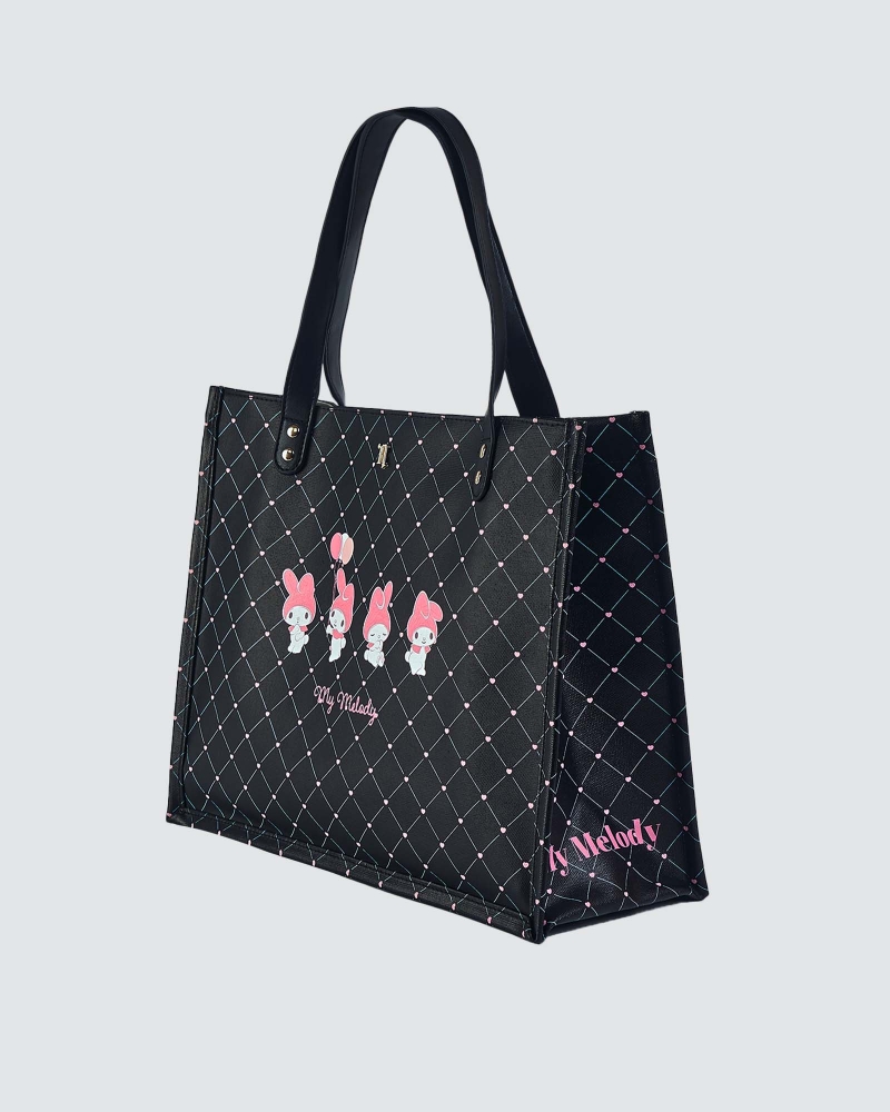Image of MY MELODY X NAELOFAR DEMURE BAG - BLACK