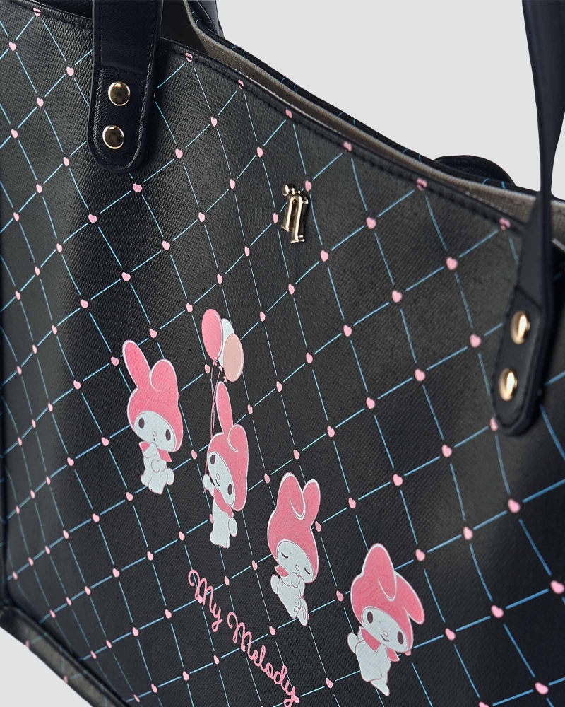 Image of MY MELODY X NAELOFAR DEMURE BAG - BLACK