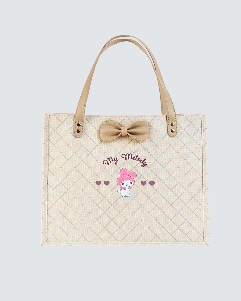 Image of MY MELODY X NAELOFAR DEMURE BAG - MOCHA