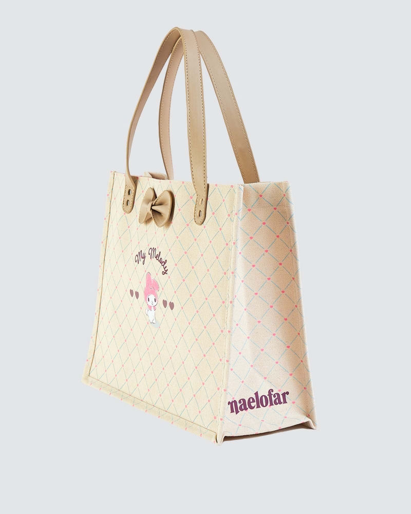 Image of MY MELODY X NAELOFAR DEMURE BAG - MOCHA