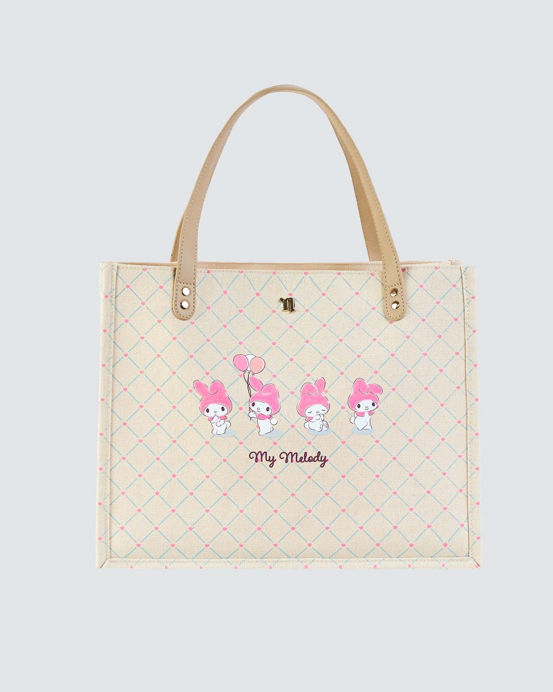 Image of MY MELODY X NAELOFAR DEMURE BAG - MOCHA