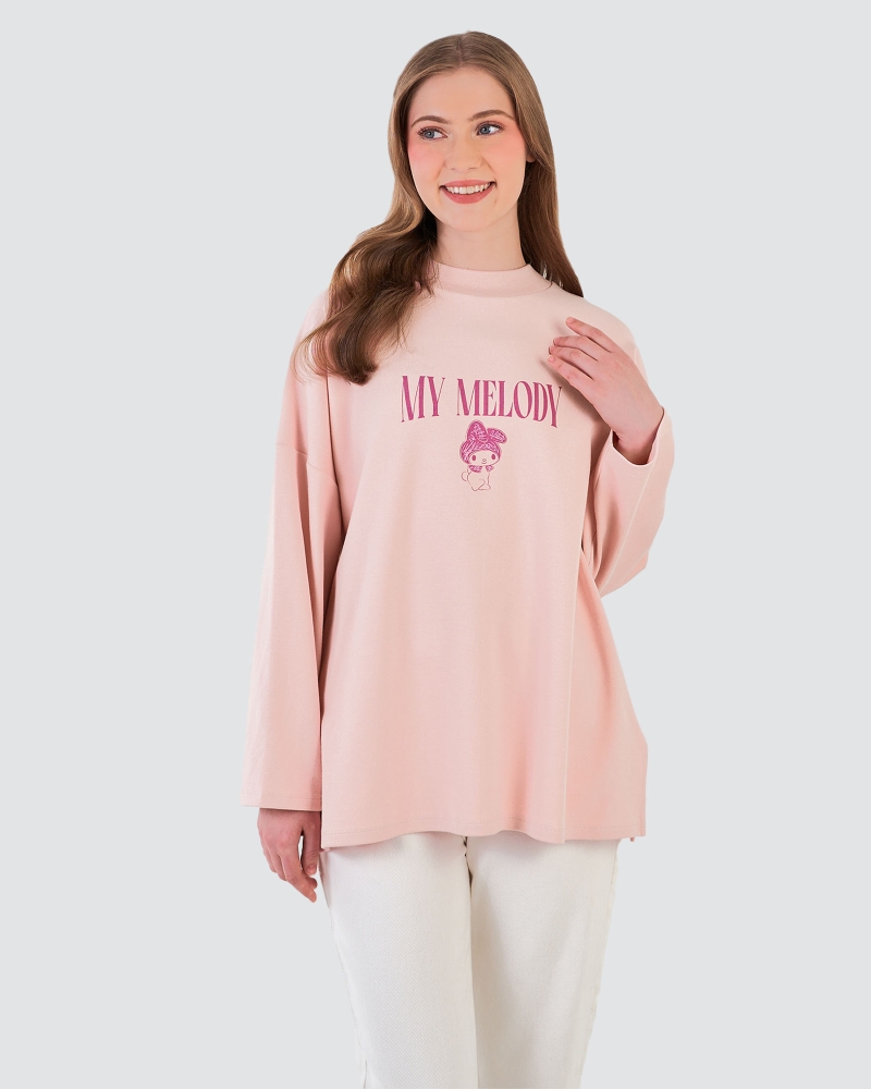 Image of MY MELODY X NAELOFAR DREAMY JUMPER T - PEONYTREAT