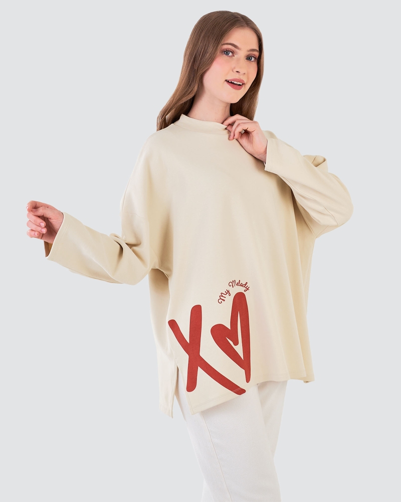 Image of MY MELODY X NAELOFAR DREAMY JUMPER T - VELVETINE