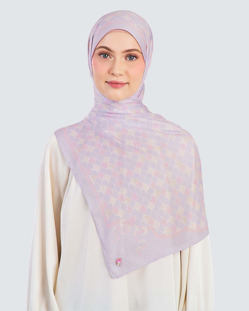 Image of MY MELODY X NAELOFAR SHAWL - PERIWINKLE
