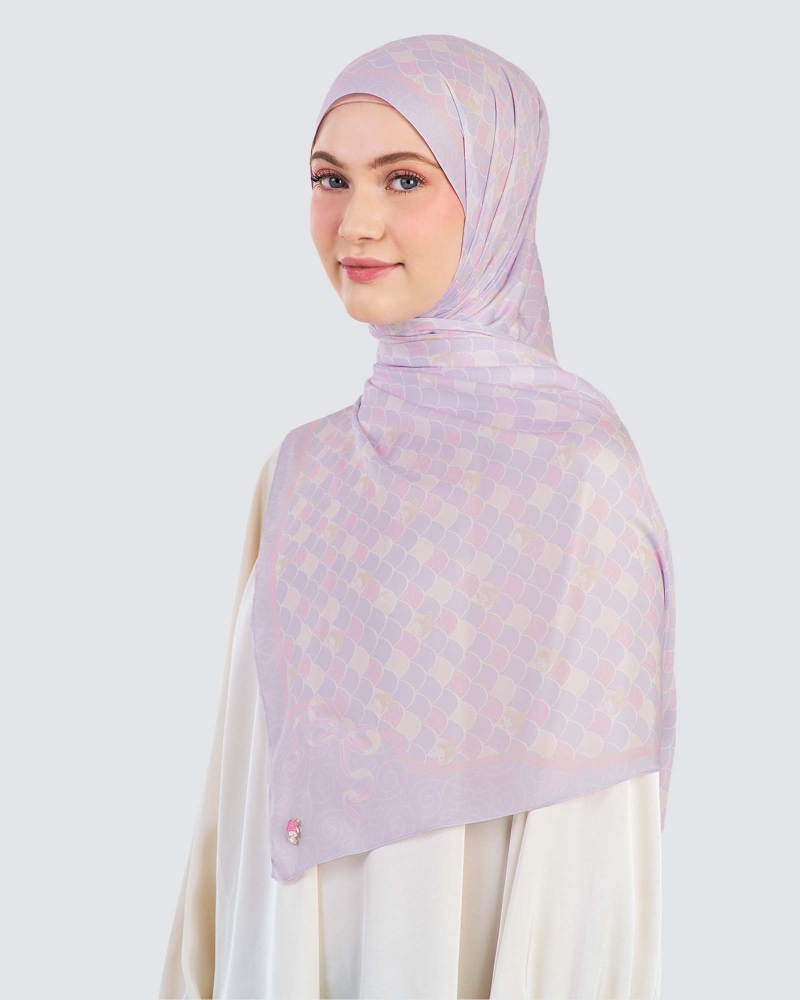 Image of MY MELODY X NAELOFAR SHAWL - PERIWINKLE