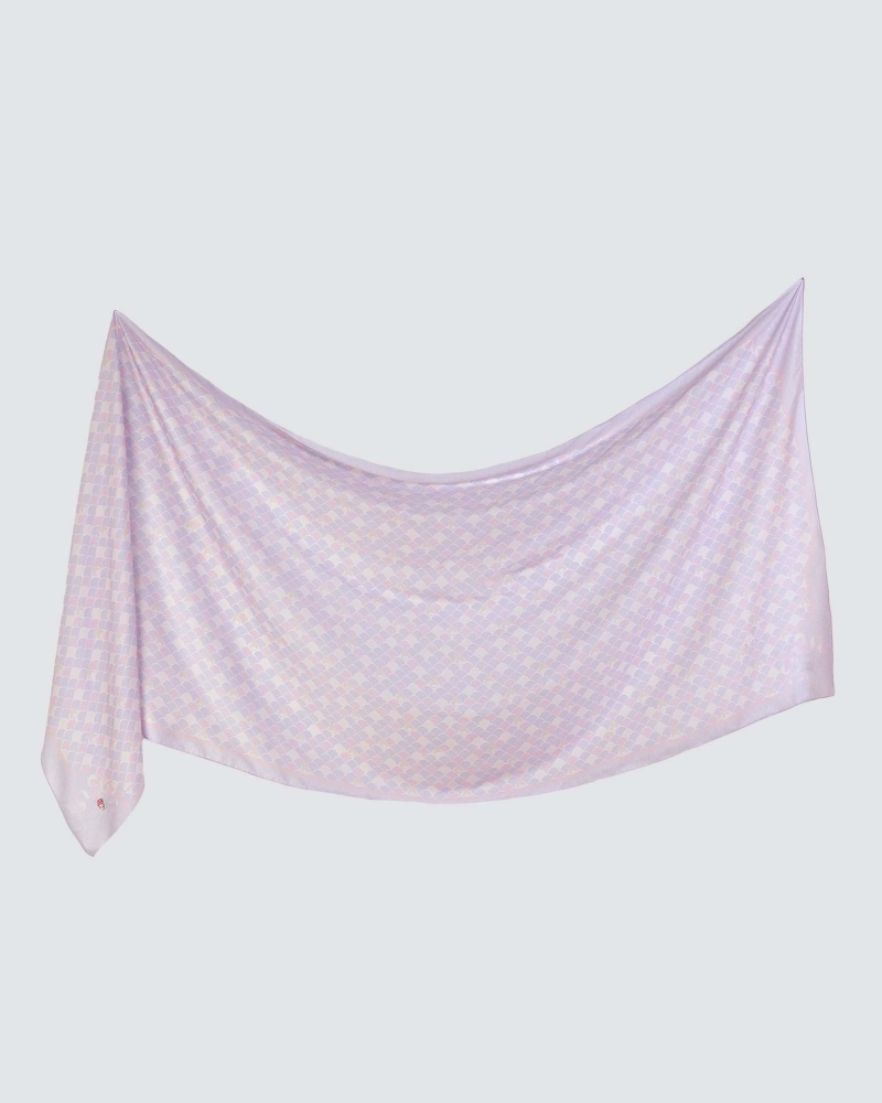 Image of MY MELODY X NAELOFAR SHAWL - PERIWINKLE