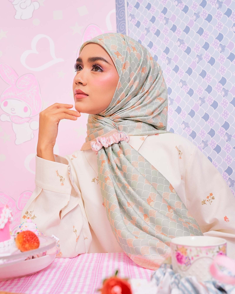 MY MELODY X NAELOFAR SQUARE - SWEETPEA