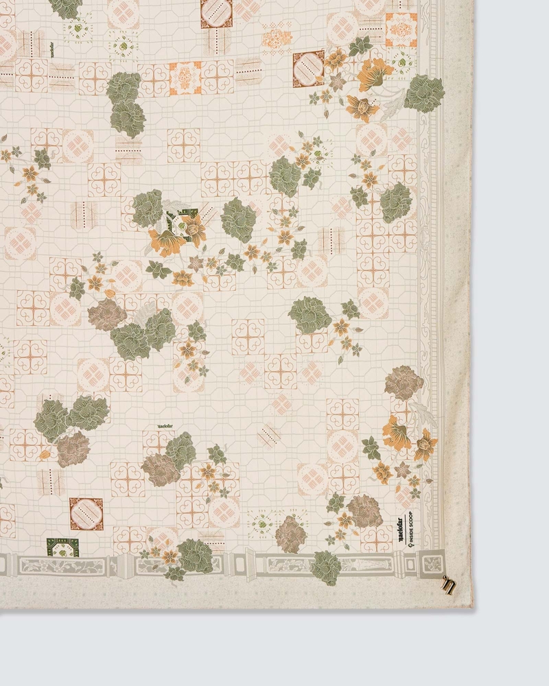 Image of NAELOFAR X INSIDE SCOOP SHAWL - CENDOL