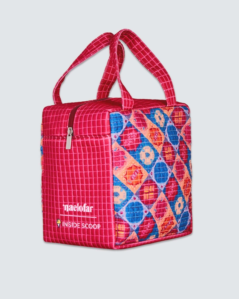 Image of NAELOFAR X INSIDE SCOOP TAPAU BAG - NYONYA