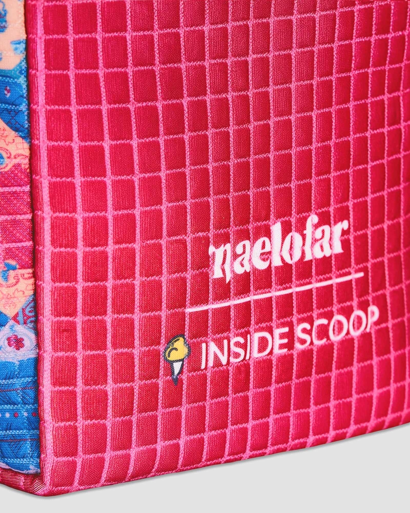Image of NAELOFAR X INSIDE SCOOP TAPAU BAG - NYONYA