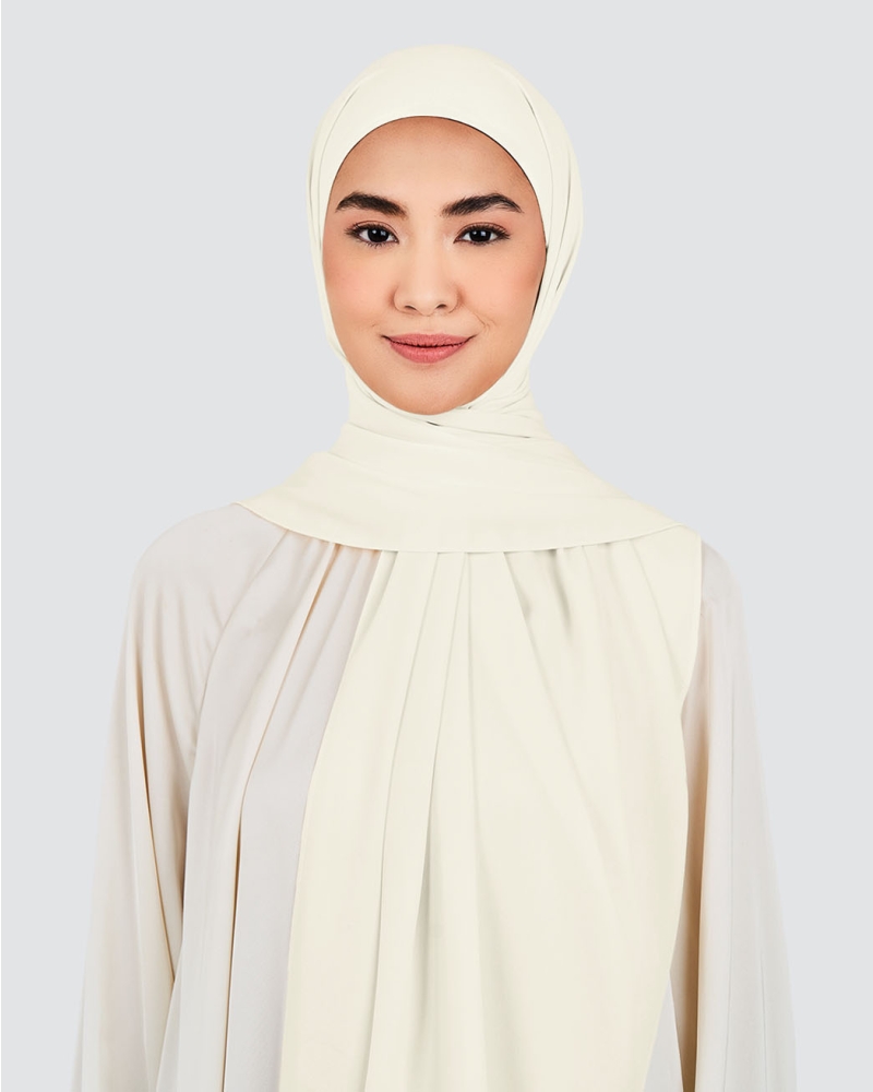 Image of NOOR SEMI-INSTANT WITH INNER - WHITE