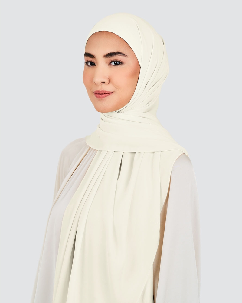 Image of NOOR SEMI-INSTANT WITH INNER - WHITE