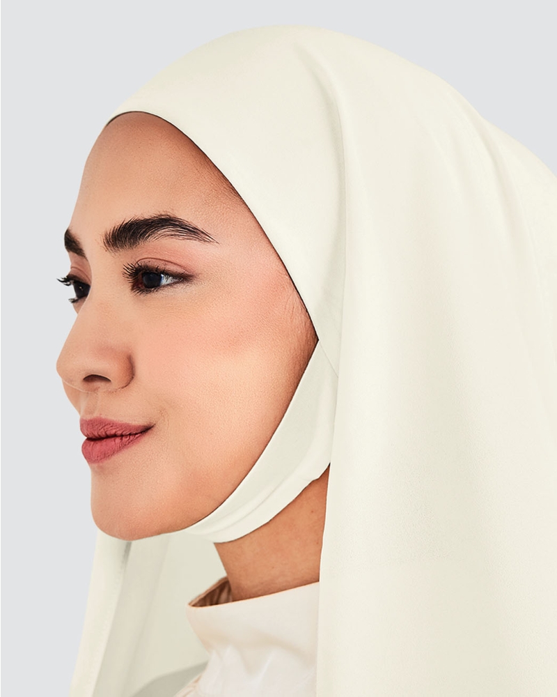 Image of NOOR SEMI-INSTANT WITH INNER - WHITE