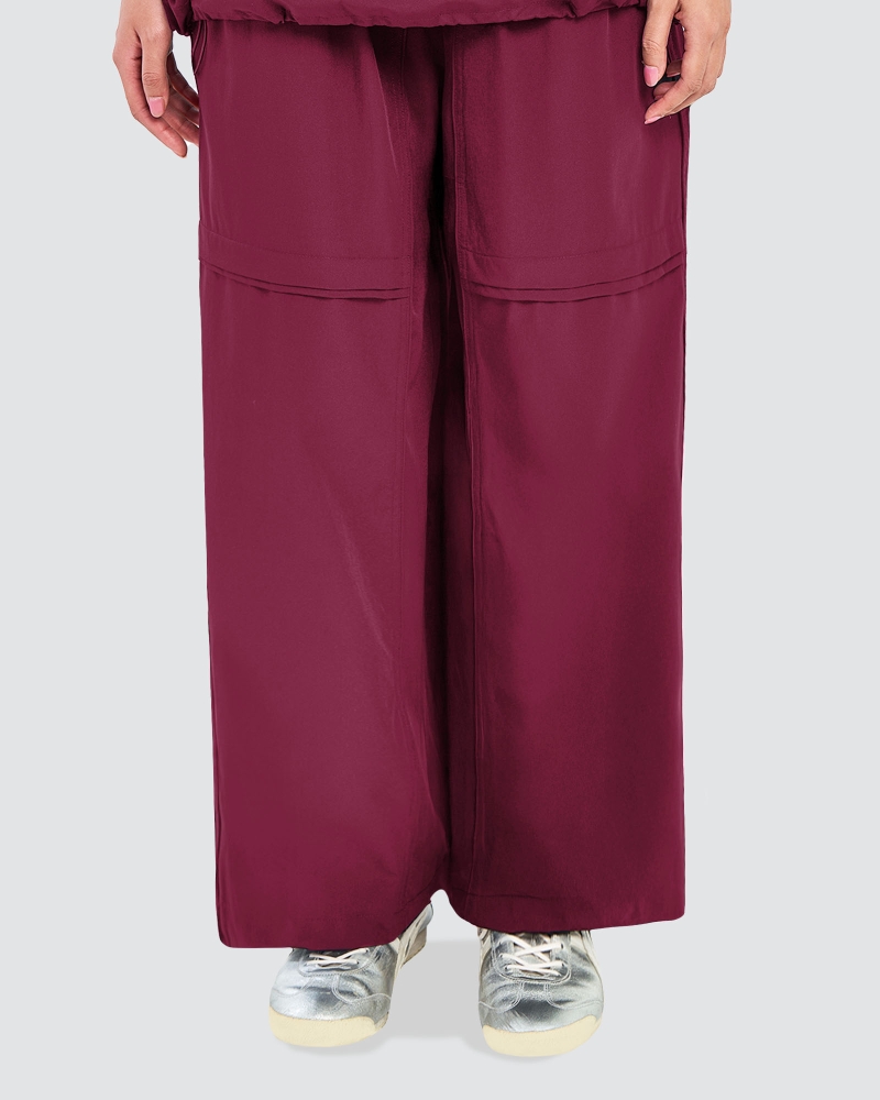 Image of nPOWER DRAWSTRING PANTS - BERRY
