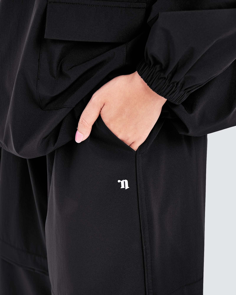 Image of nPOWER DRAWSTRING PANTS - BLACK