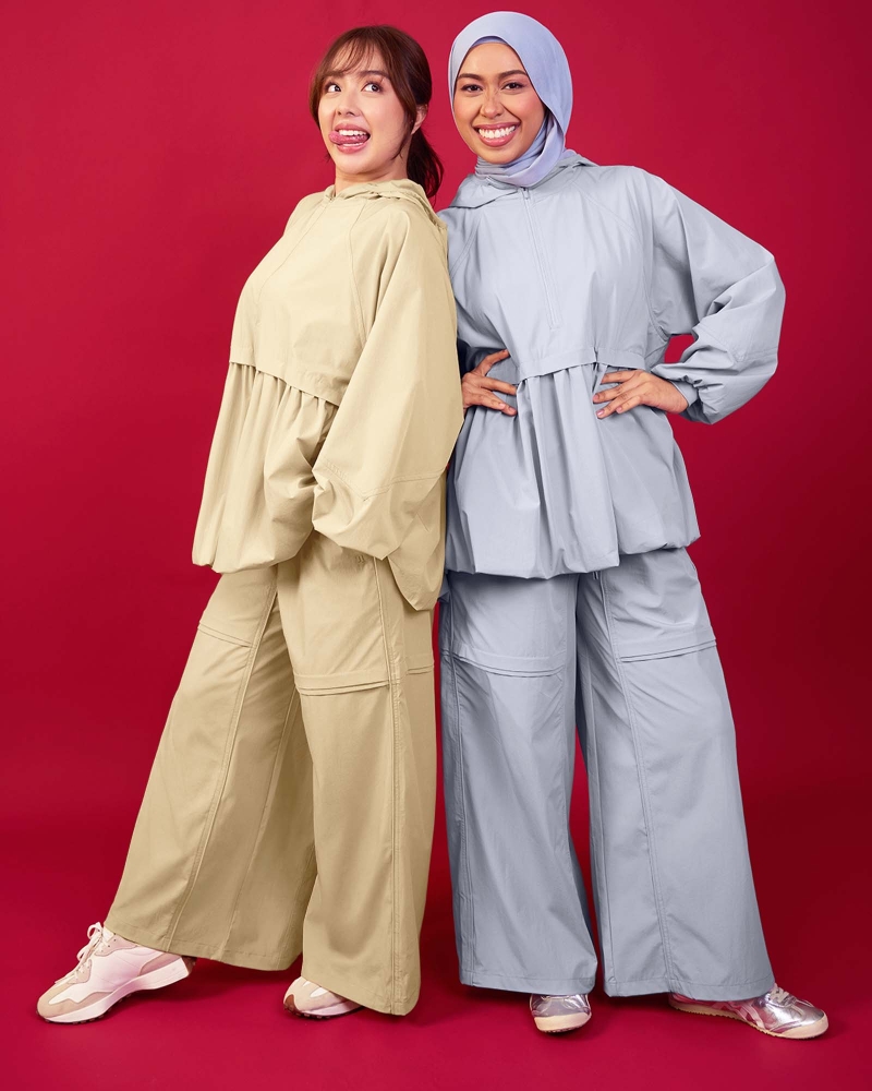 nPOWER DRAWSTRING PANTS - IRIS