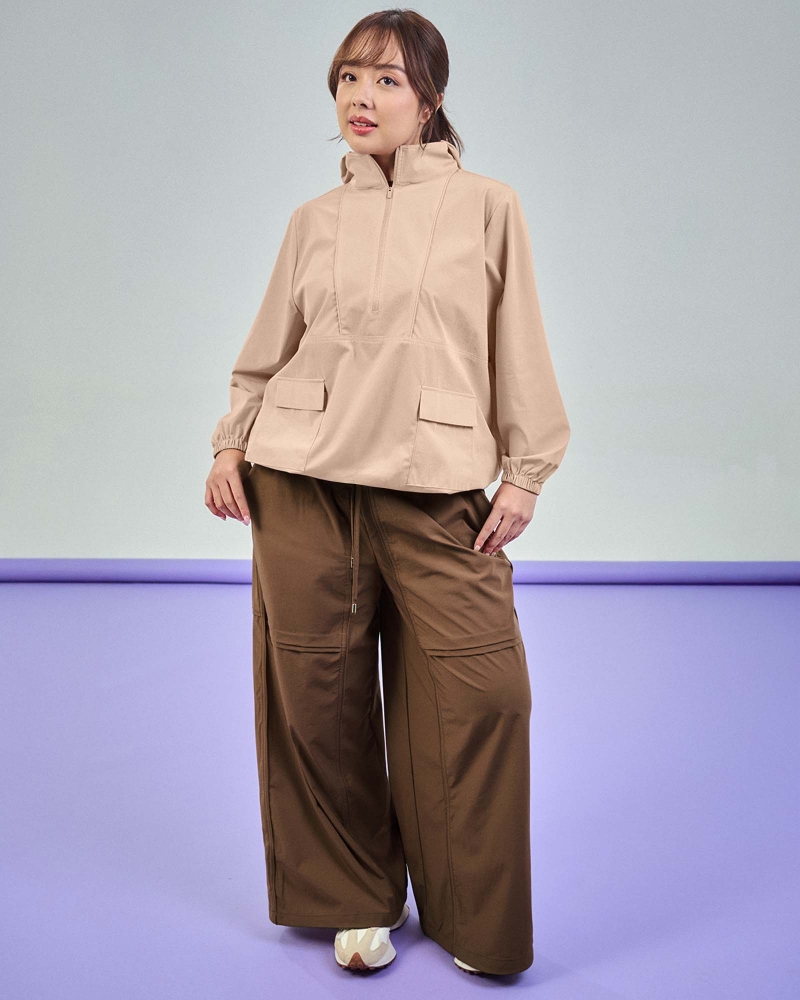 nPOWER DRAWSTRING PANTS - MOCHA